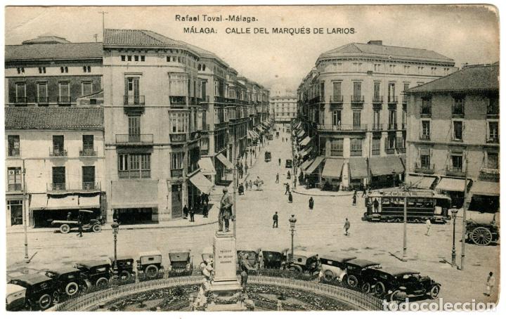 Postales: BONITA POSTAL - MALAGA - CALLE DEL MARQUES DE LARIOS - RAFAEL TOVAL