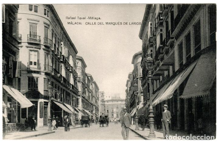 Postales: BONITA POSTAL - MALAGA - CALLE DEL MARQUES DE LARIOS - RAFAEL TOVAL