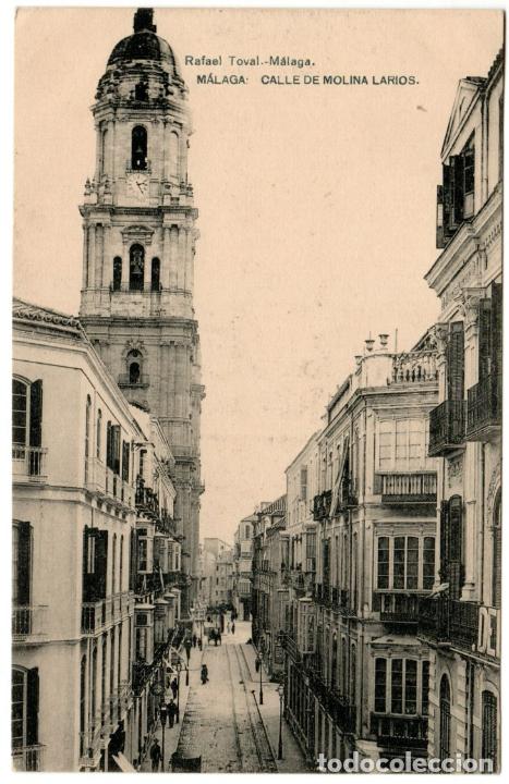 Postales: BONITA POSTAL - MALAGA - CALLE DE MOLINO LARIOS - RAFAEL TOVAL