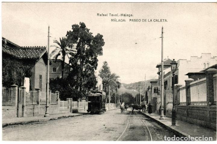 Postales: BONITA POSTAL - MALAGA - PASEO DE LA CALETA - RAFAEL TOVAL