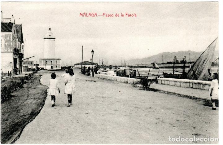 Postales: BONITA POSTAL - MALAGA - PASEO DE LA CALETA - RAFAEL TOVAL