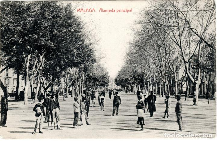 Postales: BONITA POSTAL - MALAGA - ALAMEDA PRINCIPAL - FOTOTIPIA THOMAS