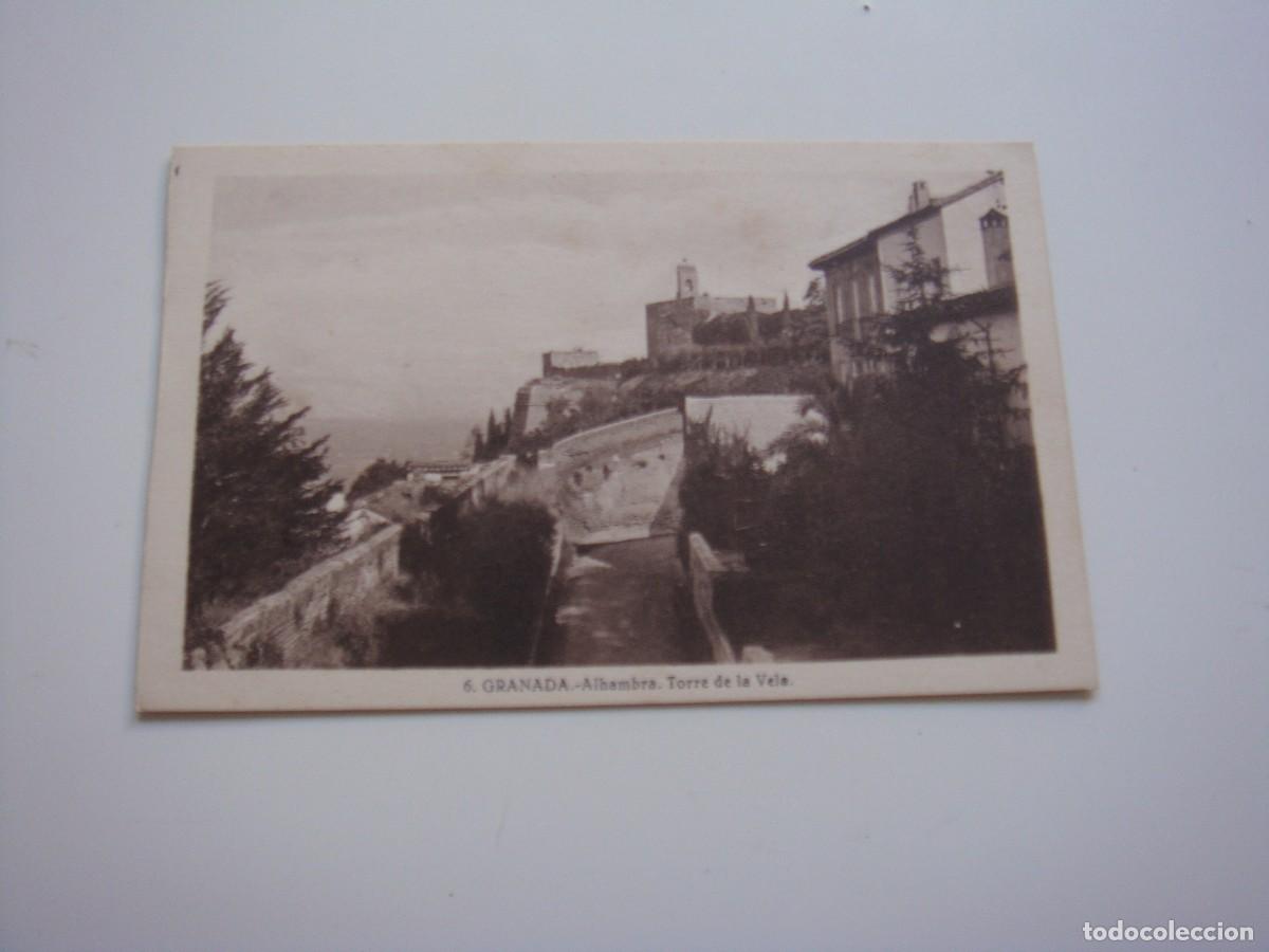 Postales: 6 GRANADA ALHAMBRA TORRE DE LA VELA - Foto 1