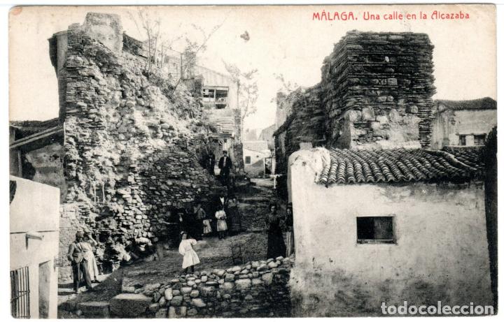 Postales: BONITA POSTAL - MALAGA - UNA CALLEJA EN LA ALCAZABA - 2139 FOTOTIPIA THOMAS