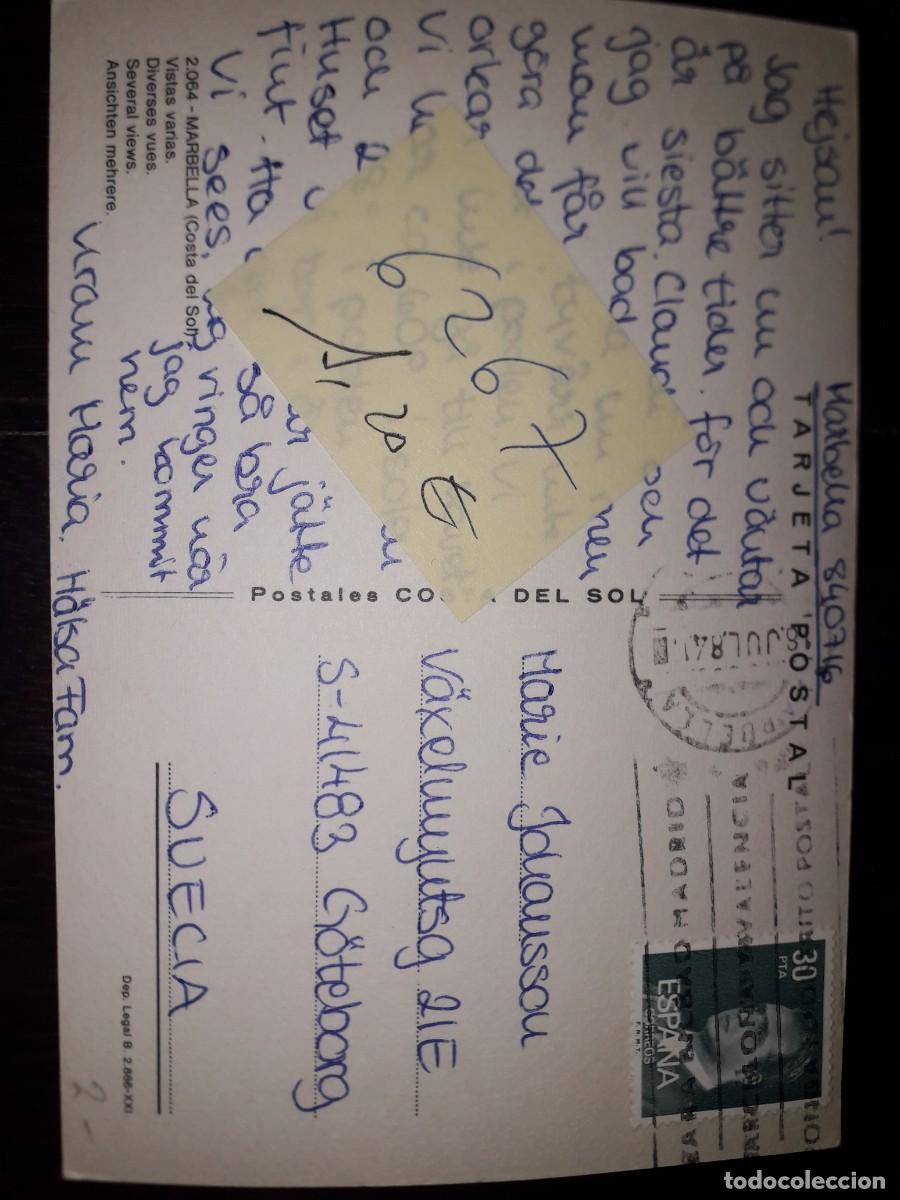 Postales: N&ordm; 6267 POSTAL MARBELLA MALAGA - Foto 2