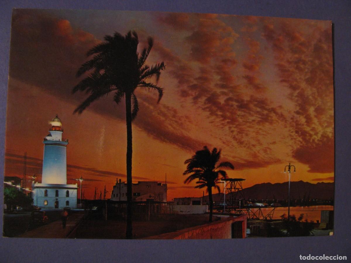 Postales: POSTAL DE MALAGA. PASEO DE LA FAROLA; ATARDECER. BEASCOA.