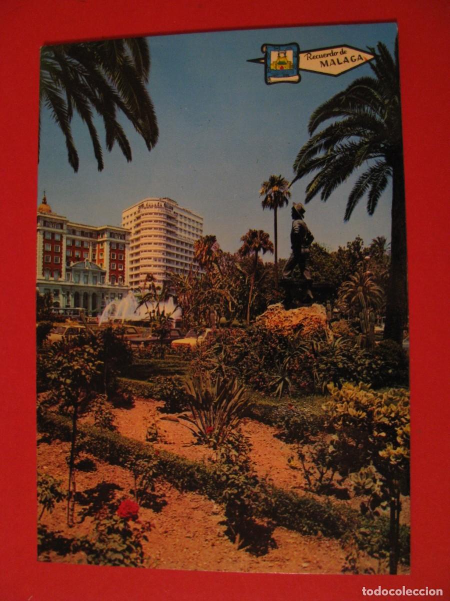 Postales: POSTAL DE MALAGA. PLAZA QUEIPO DE LLANO. EL CENACHERO. PERGAMINO.