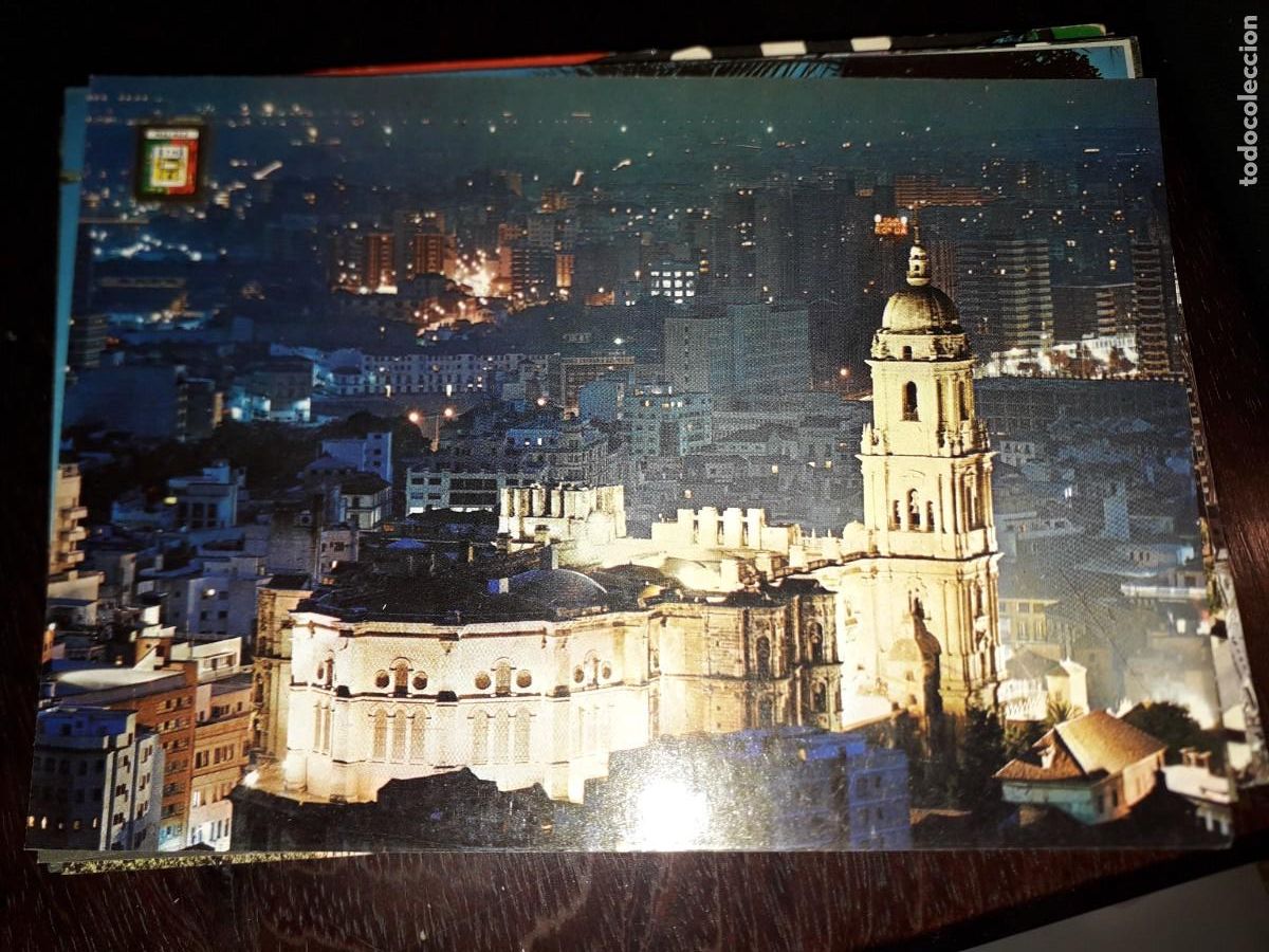 Postales: N&ordm; 43965 POSTAL MALAGA CATEDRAL ILUMINADA