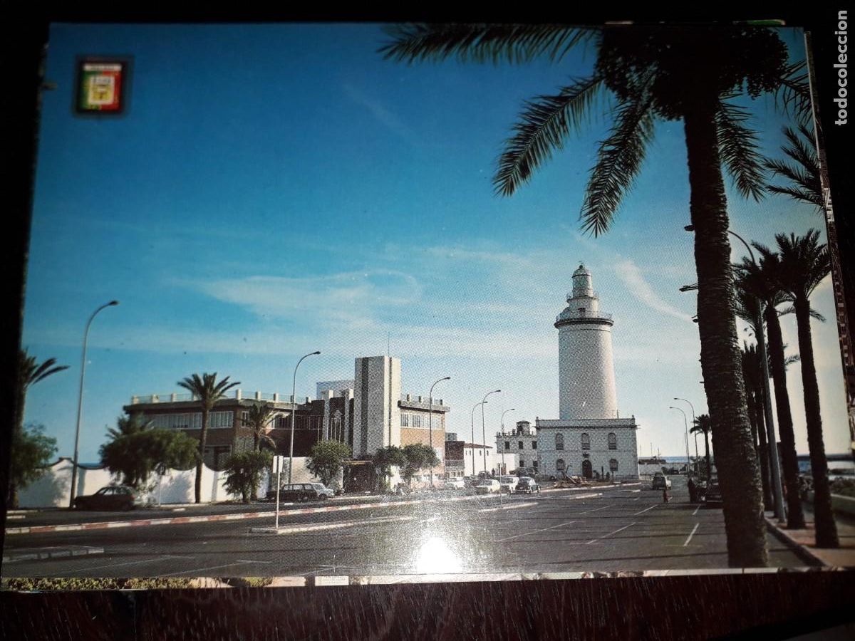 Postales: N&ordm; 43966 POSTAL MALAGA PASEO DE LA FAROLA FARO