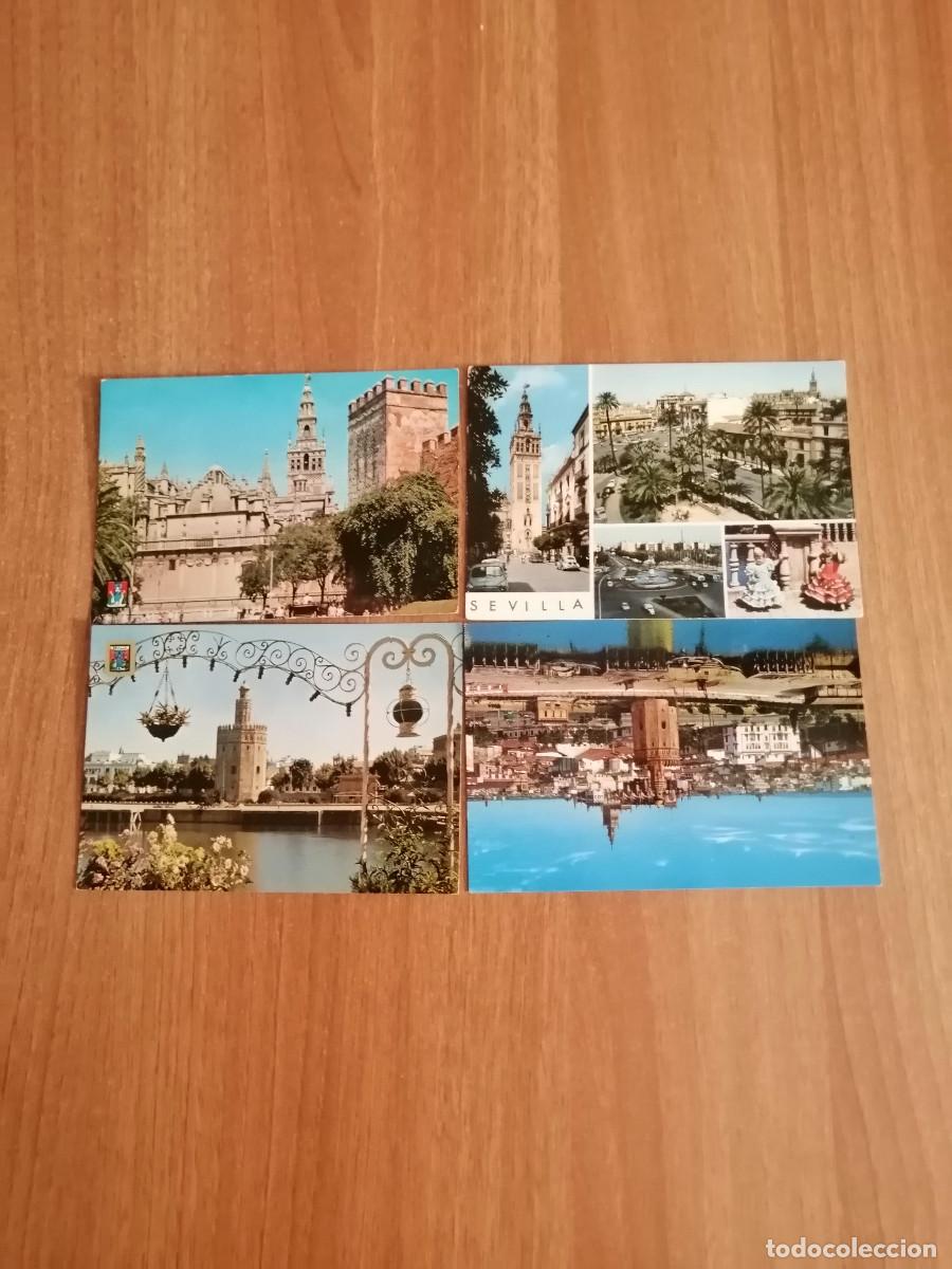 Postales: LOTE DE 9 POSTALES DE SEVILLA - Foto 3