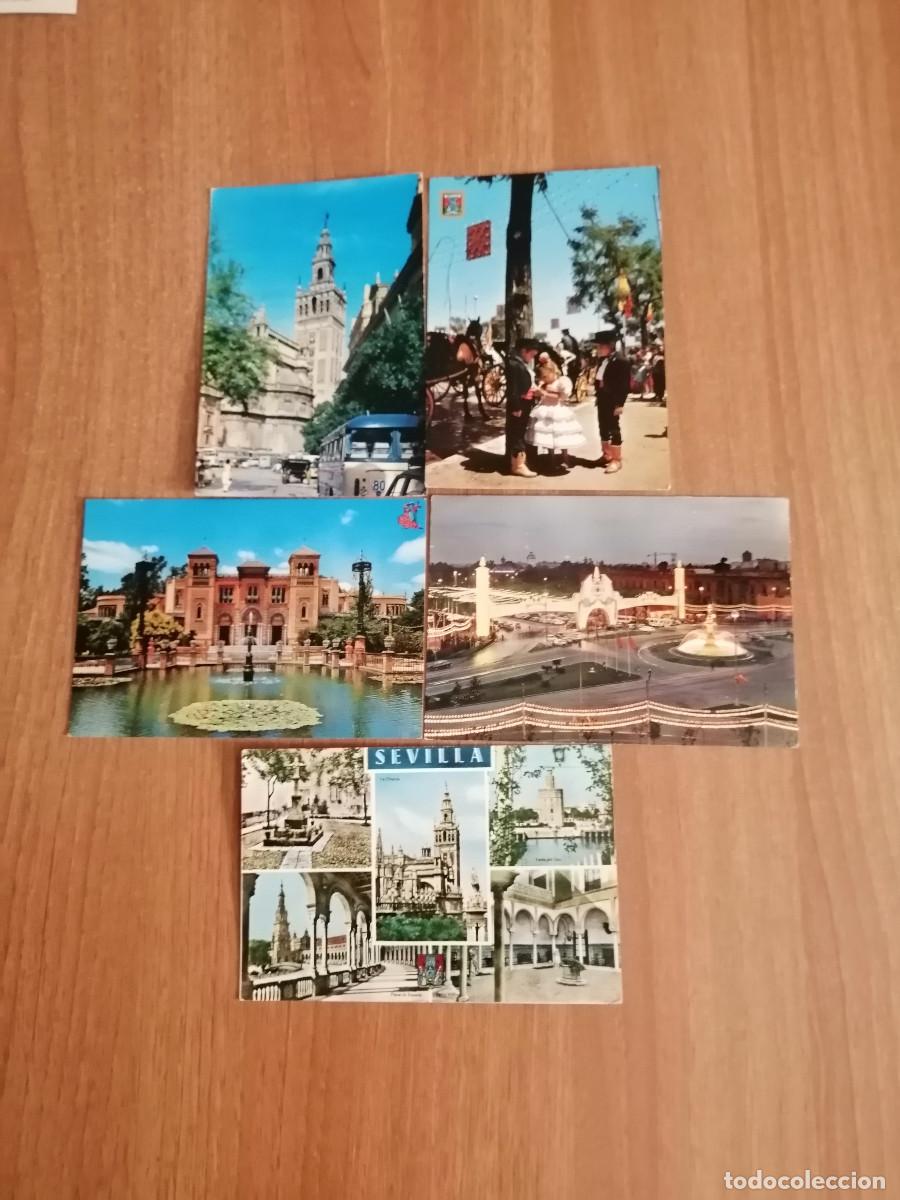 Postales: LOTE DE 9 POSTALES DE SEVILLA - Foto 4