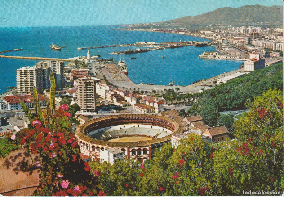 Postales: (1357) MALAGA LA BELLA . PLAZA DE TOROS Y VISTA GENERAL ... SIN CIRCULAR