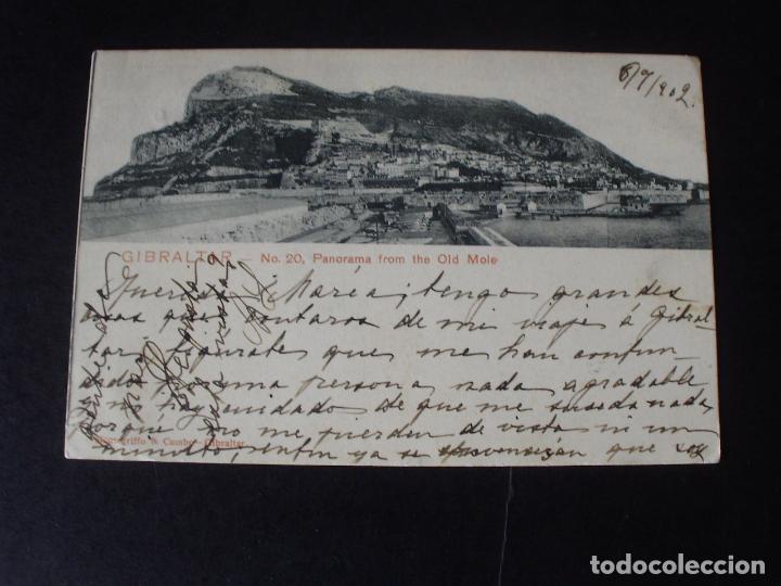 Postales: GIBRALTAR PANORAMA FROM THE OLD MOLE - Foto 1