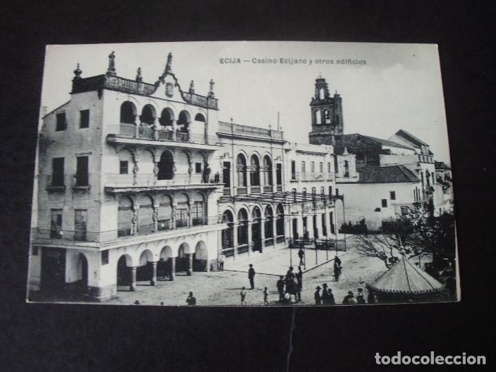 Postales: ECIJA SEVILLA CASINO ECIJANO Y OTROS EDIFICIOS - Foto 1