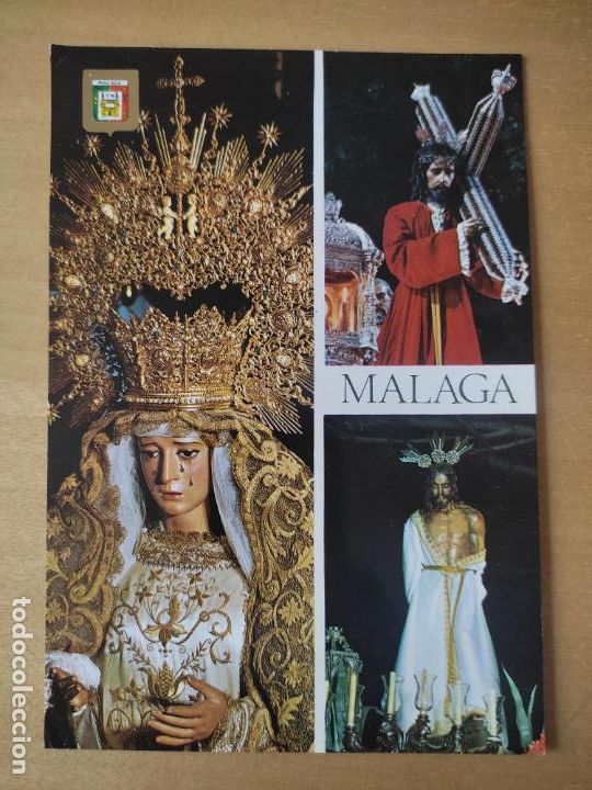 Postales: SEMANA SANTA MALAGA ESPERANZA VI&Ntilde;EROS HUMILLACION ED ESCUDO ORO 24 CIRCULADA