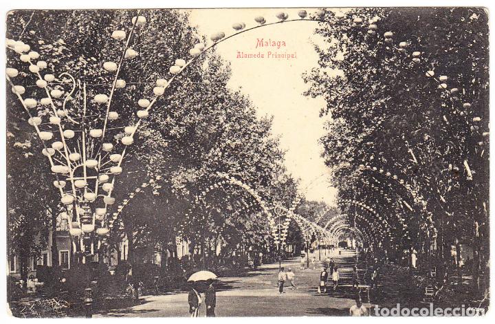 Postales: PRECIOSA POSTAL - MALAGA - ALAMEDA PRINCIPAL - A42649