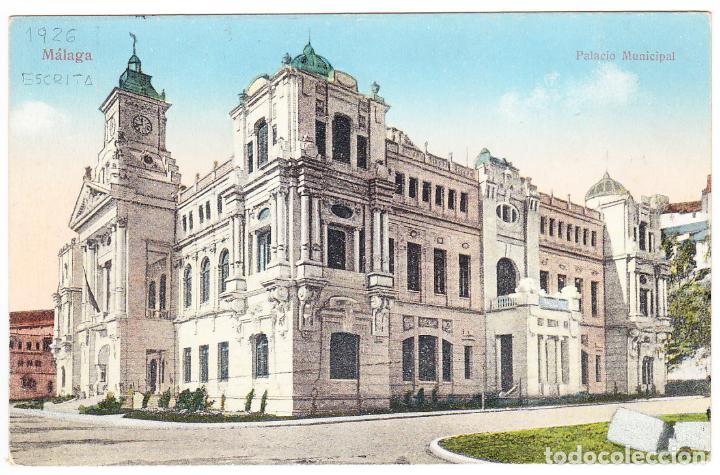 Postales: PRECIOSA POSTAL - MALAGA - PALACIO MUNICIPAL
