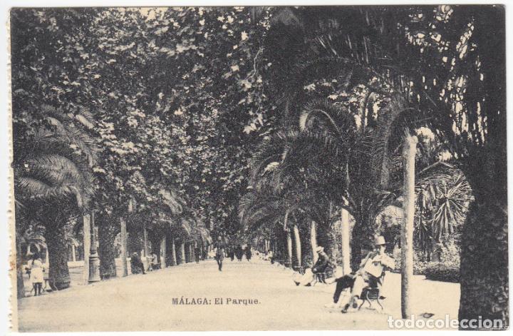 Postales: BONITA POSTAL - MALAGA - EL PARQUE - FOTOT. HAUSER Y MENET