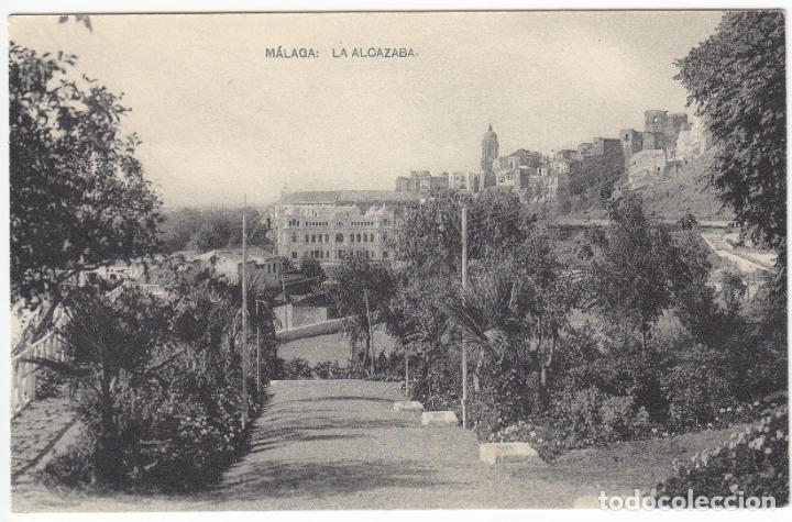 Postales: BONITA POSTAL - MALAGA - LA ALCAZABA - FOTOT. HAUSER Y MENET