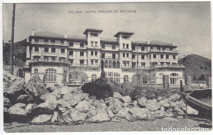 Postales: PRECIOSA POSTAL - MALAGA - HOTEL PRINCIPE DE ASTURIAS - FOTOT. HAUSER Y MENET