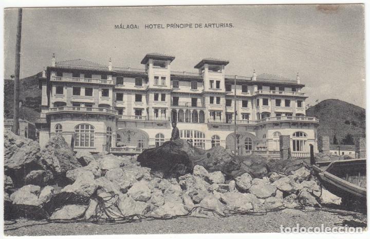 Postales: PRECIOSA POSTAL - MALAGA - HOTEL PRINCIPE DE ASTURIAS - FOTOT. HAUSER Y MENET