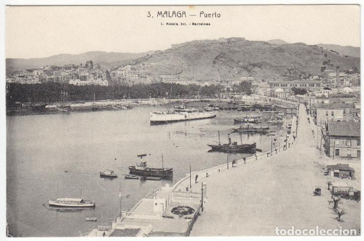 Postales: BONITA POSTAL - MALAGA - PUERTO - L.ROISIN