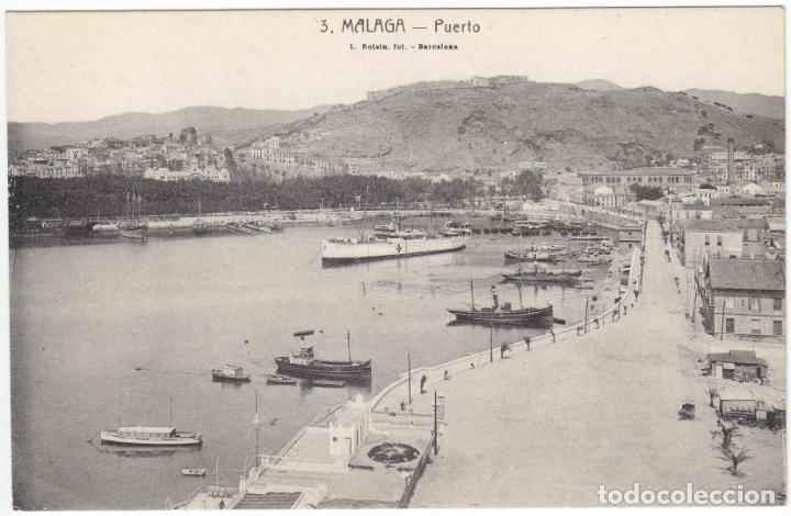 Postales: BONITA POSTAL - MALAGA - PUERTO - L.ROISIN