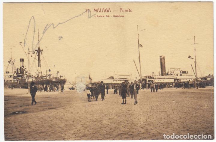 Postales: BONITA POSTAL - MALAGA - PUERTO - L.ROISIN