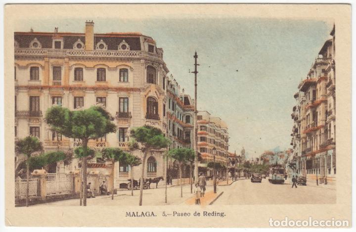 Postales: PRECIOSA POSTAL - MALAGA - PASEO DEL REDING - L.ROISIN