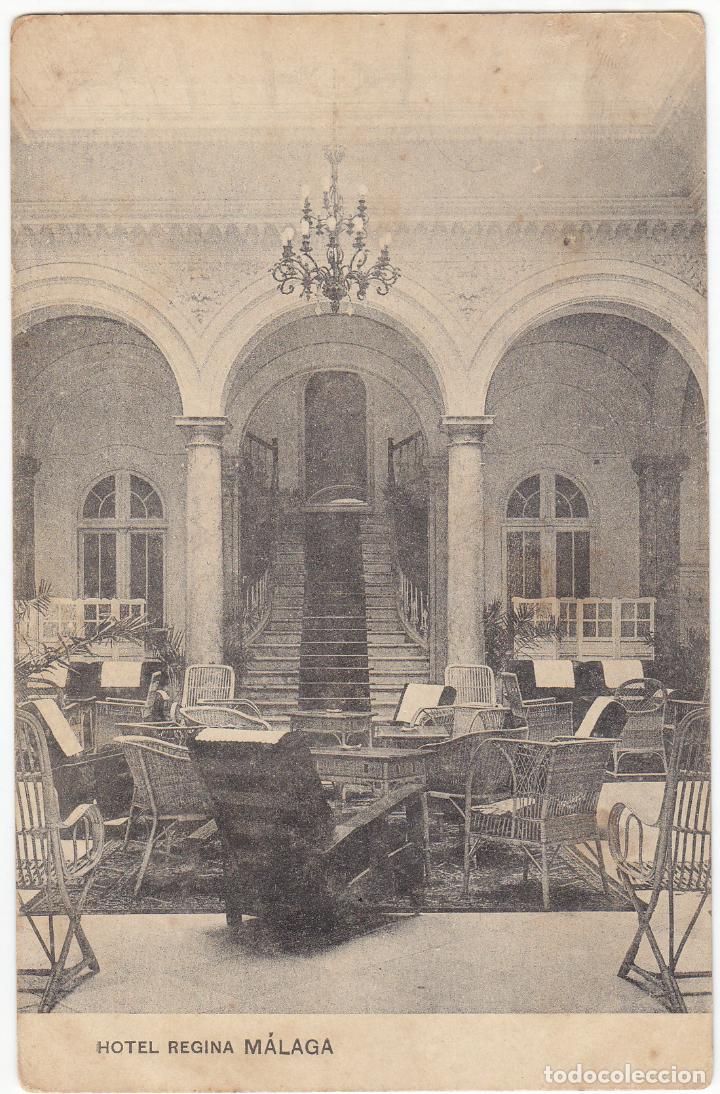 Postales: BONITA POSTAL - MALAGA - HOTEL REGINA - FOTOTIPIA DE HAUSER Y MENET