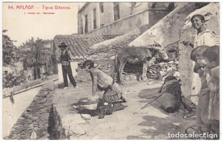 Postales: PRECIOSA POSTAL - MALAGA - TIPOS GITANOS - L.ROISIN