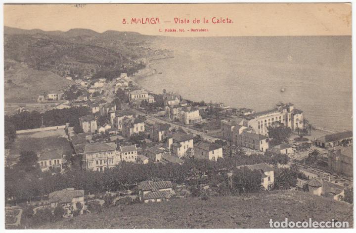 Postales: BONITA POSTAL - MALAGA - VISTA DE LA CALETA - L.ROISIN