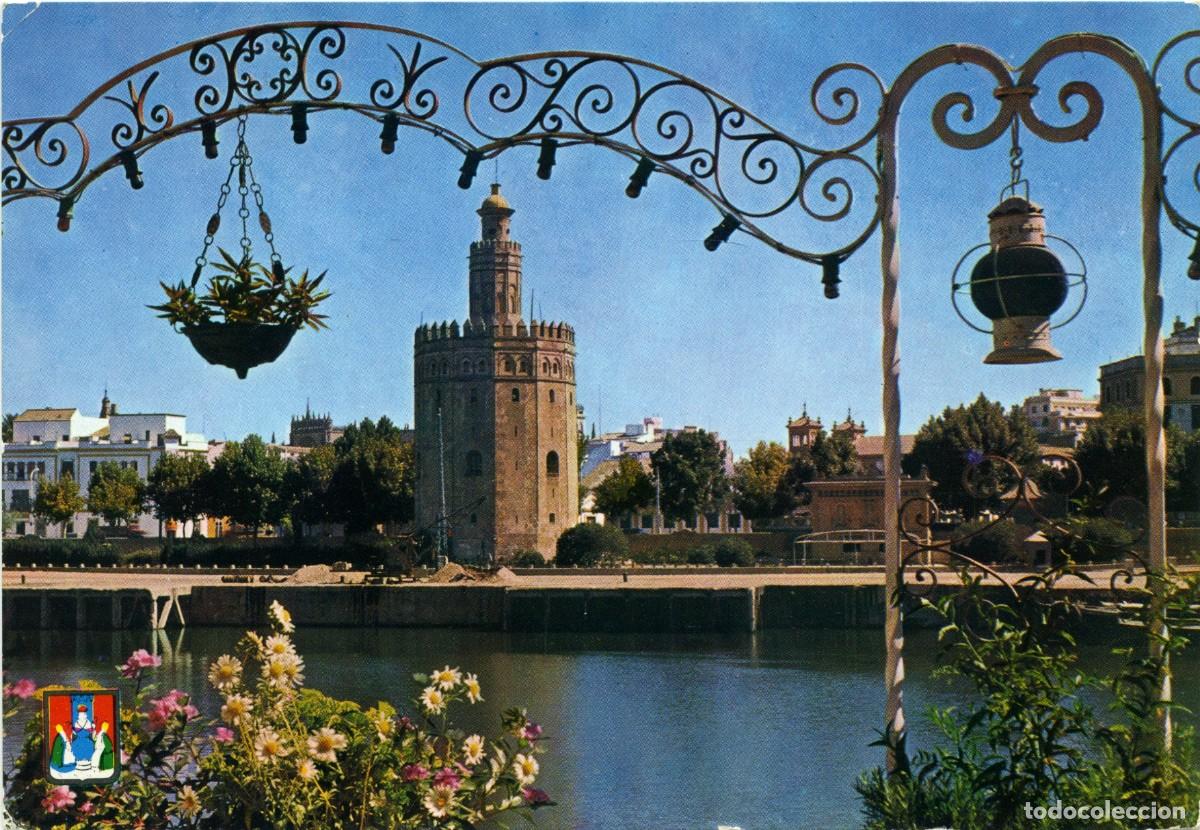 Postales: N&ordm; 1-SEVILLA. Torre del Oro y r&iacute;o Guadalquivir. ED. DOM&Iacute;NGUEZ