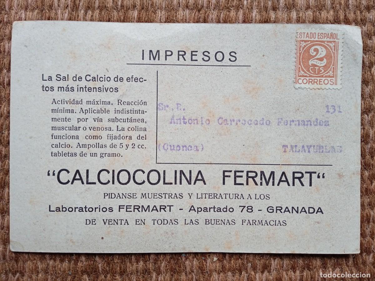Postales: GRANADA - ALBAYZIN - LABORATORIOS FERMART - Foto 2