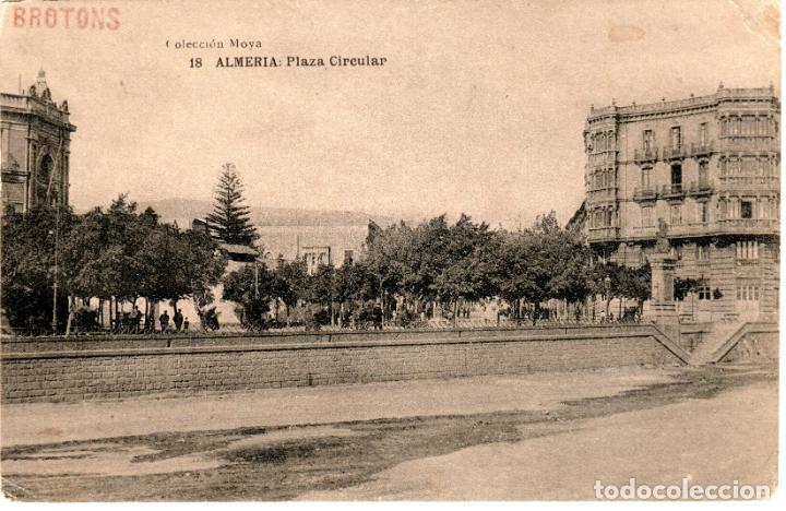 Postais: PRECIOSA POSTAL - ALMERIA - PLAZA CIRCULAR - COLECCION MOYA