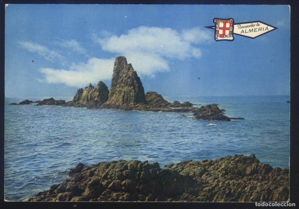 Postales: B-0716- RECUERDO DE ALMERIA. ARRECIFE DE LAS SIRENAS.