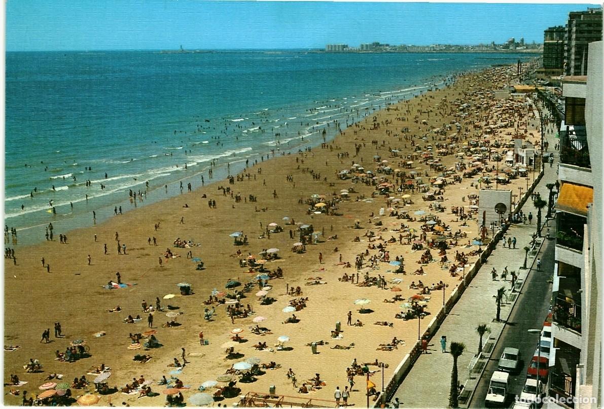 Postales: TARJETA POSTAL - PLAYA VICTORIA - CADIZ - N&ordm; 1075