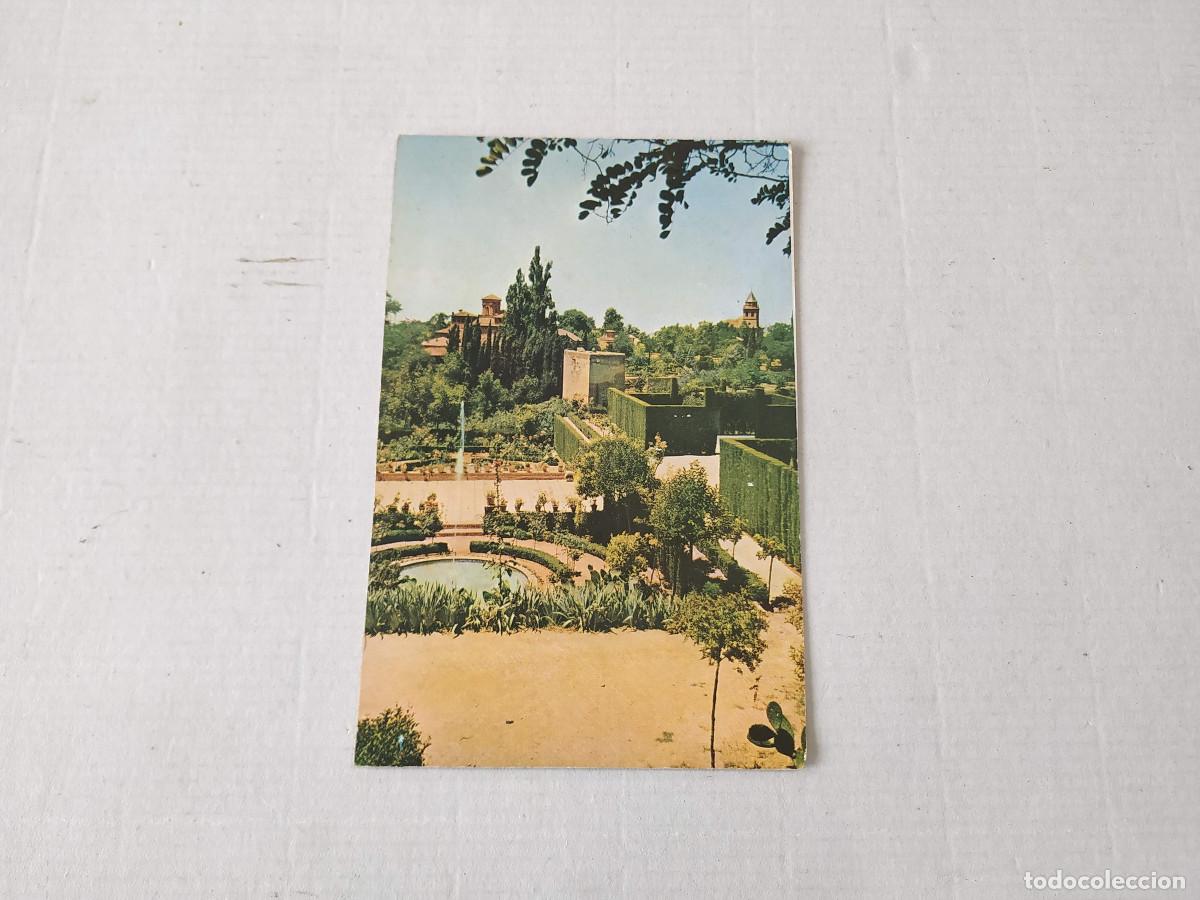 Postales: GRANADA - POSTAL GRANADA - GENERALIFE - JARDINES BAJOS - Foto 1