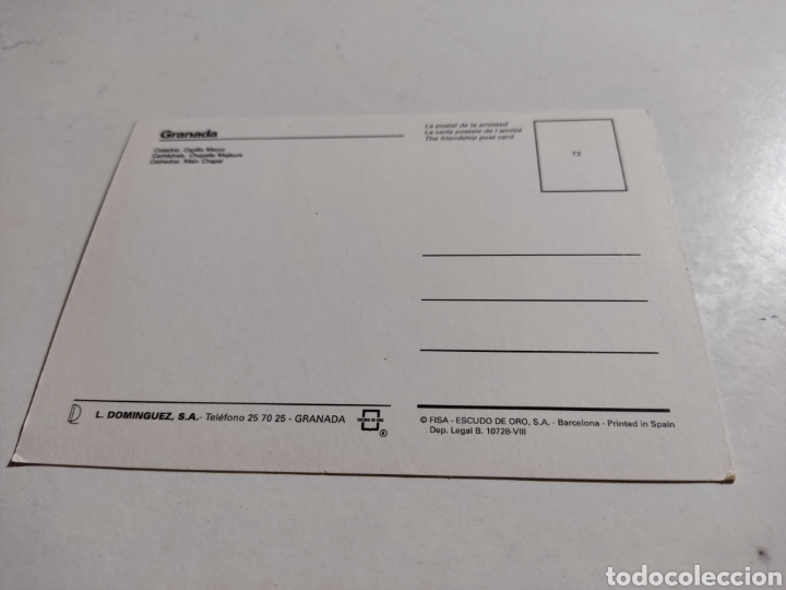 Postales: Postal Granada catedral - Foto 2