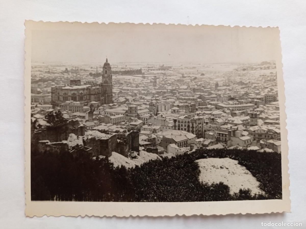 Postcards: TARJETA POSTAL.MALAGA Nevada del dia 2 de Febrero 1954 Photo