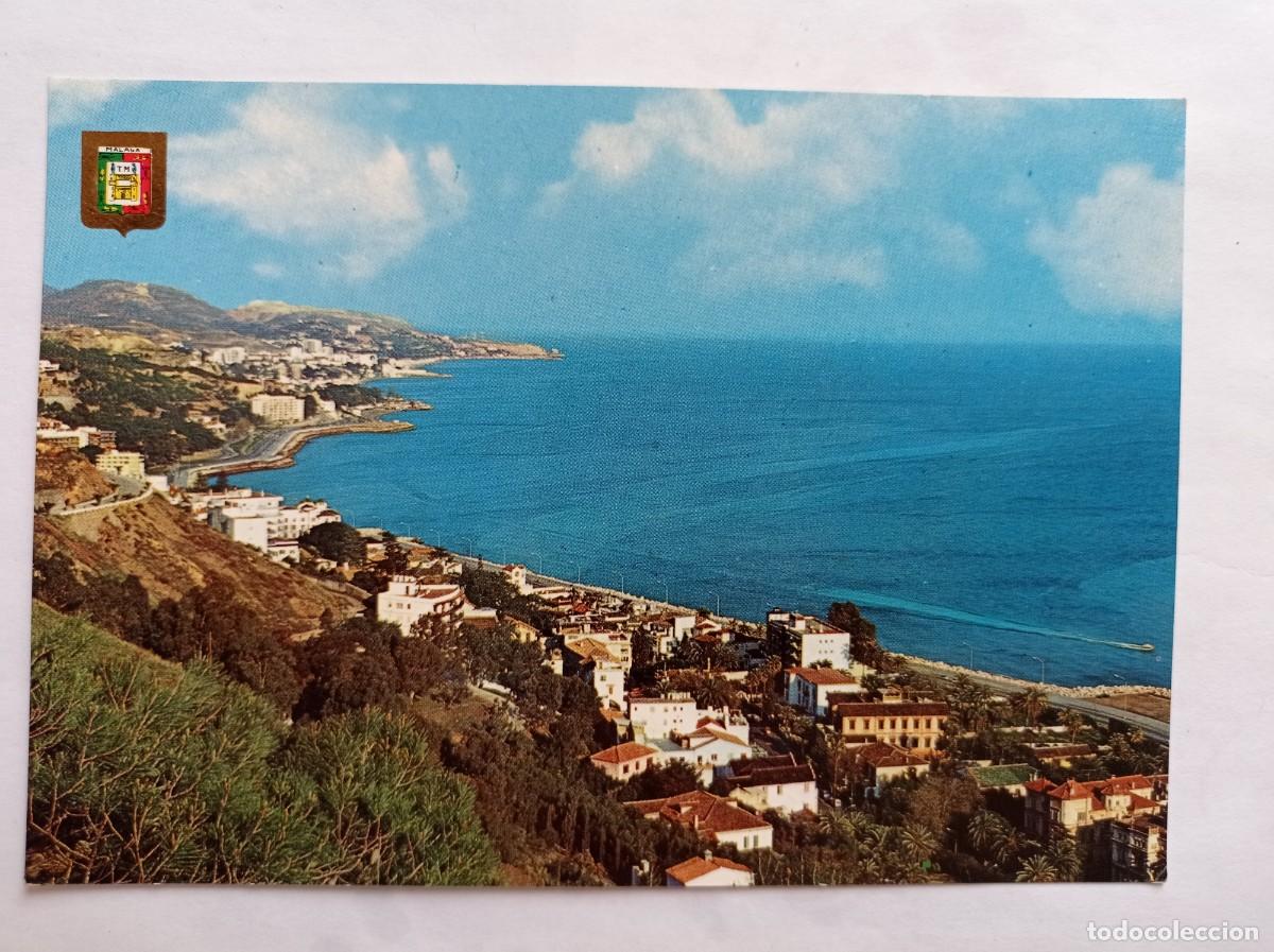 Postales: TARJETA POSTAL 15 MALAGA COSTA DE SOL LA CALETA Y EL LIMONAR ED. DOMINGUEZ