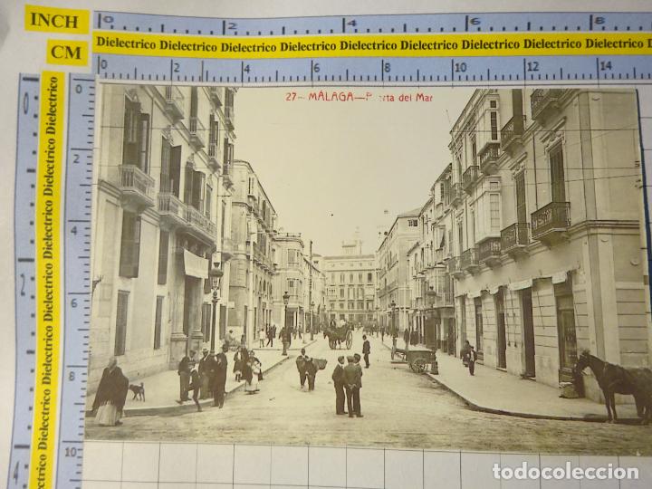 Cartoline: POSTAL DE MALAGA. FACS&Iacute;MIL OPINI&Oacute;N. PUERTA DEL MAR. 1718