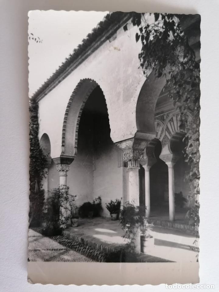 Postales: POSTAL MALAGA, ALCAZABA PATIO DE LOS SURTIDORES, CIRCULADA 1959