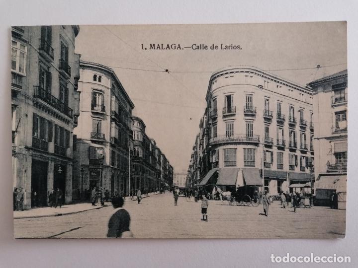 Postales: POSTAL MALAGA, CALLE DE LARIOS, N&ordm; 1, ESCRITA 1925