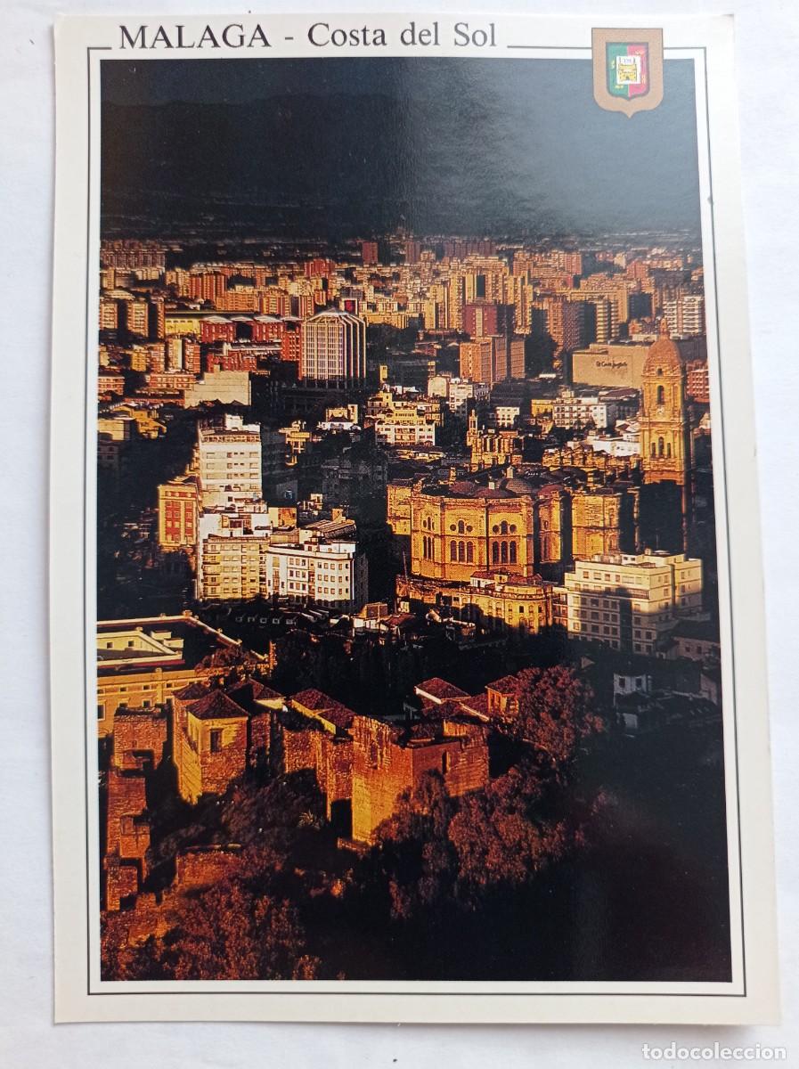 Postales: TARJETA POSTAL. №87 MALAGA COSTA DEL SOL ATARDECER VISTA PARCIAL ED. DOMINGUEZ