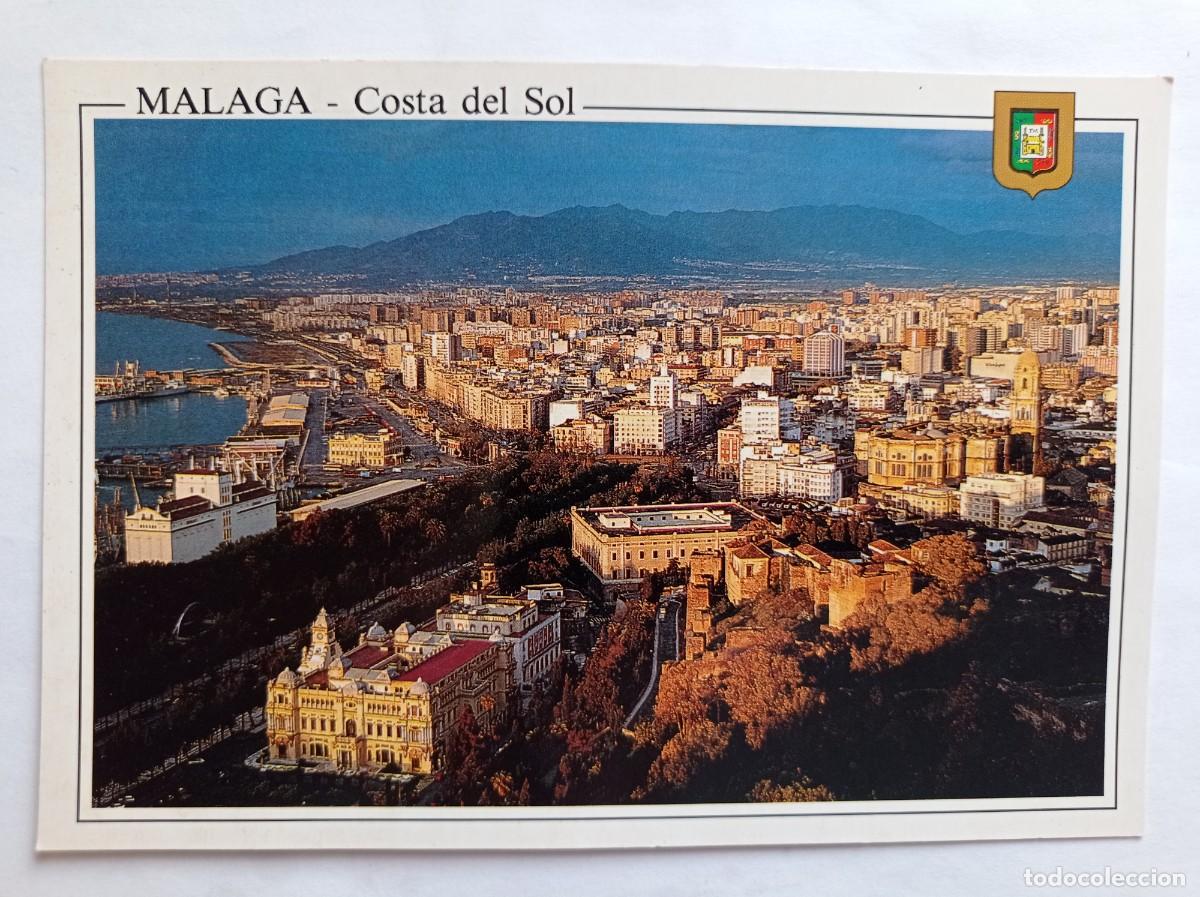 Postales: TARJETA POSTAL. №84 MALAGA COSTA DEL SOL AMANECER DESDE GIBRALFARO ED. DOMINGUEZ
