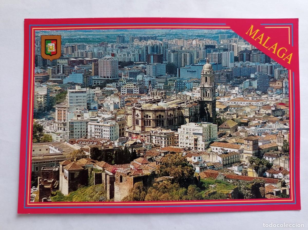 Postales: TARJETA POSTAL. №77 MALAGA COSTA DEL SOL VISTA PARCIAL DESDE GIBRALFARO ED. DOMINGUEZ