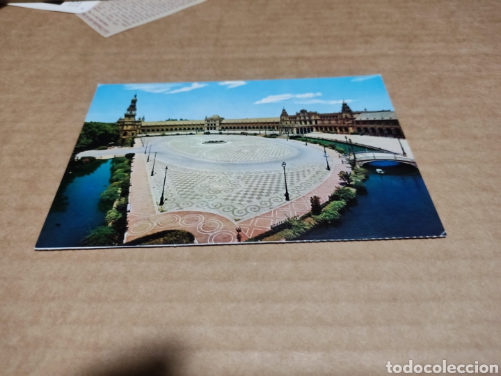 Cartoline: Postal Sevilla plaza de Espa&ntilde;a