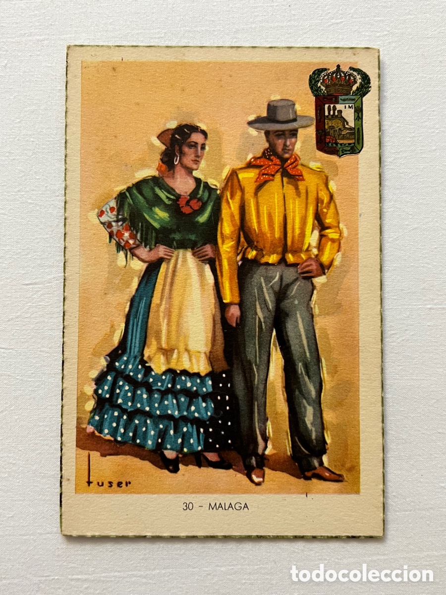 Postales: MALAGA POSTAL No.30 TRAJES TIPICOS ESPA&Ntilde;OLES. LAIETANA EDITORIAL ARTIGAS S/C