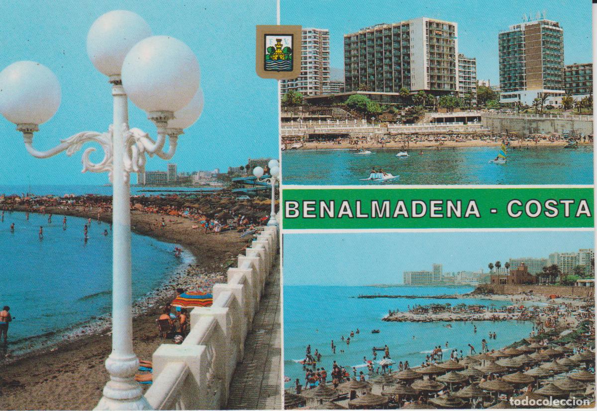 Postales: (34) BENALMADENA COSTA. PASEO MARITIMO Y PLAYA